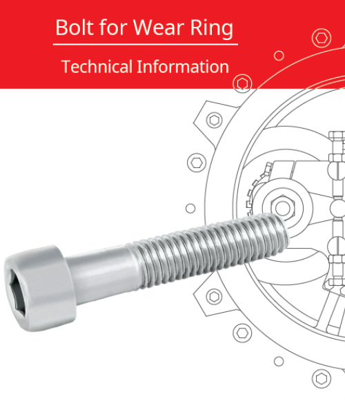 bolt for wear ring cover