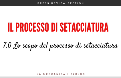 processo setacciatura