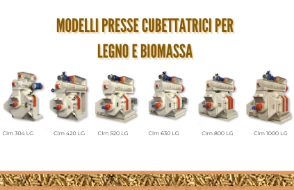 gamma cubettatrici per legno e biomassa