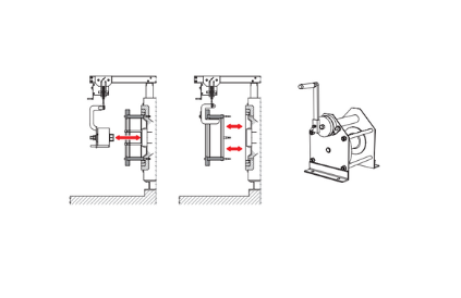 motorzied  manual winch